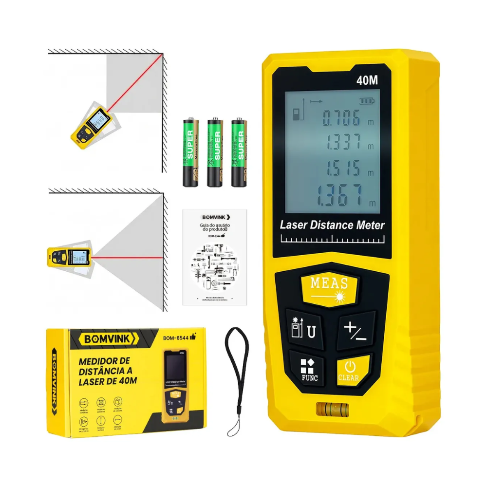 Trena a Laser 40m BomVink - BOM-6544