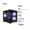 Computador Gamer Skul 3000 Intel I3-4160 3.60Ghz 8gb Ddr3 Ssd 256gb Nvme RX 550 4Gb Fonte 400W