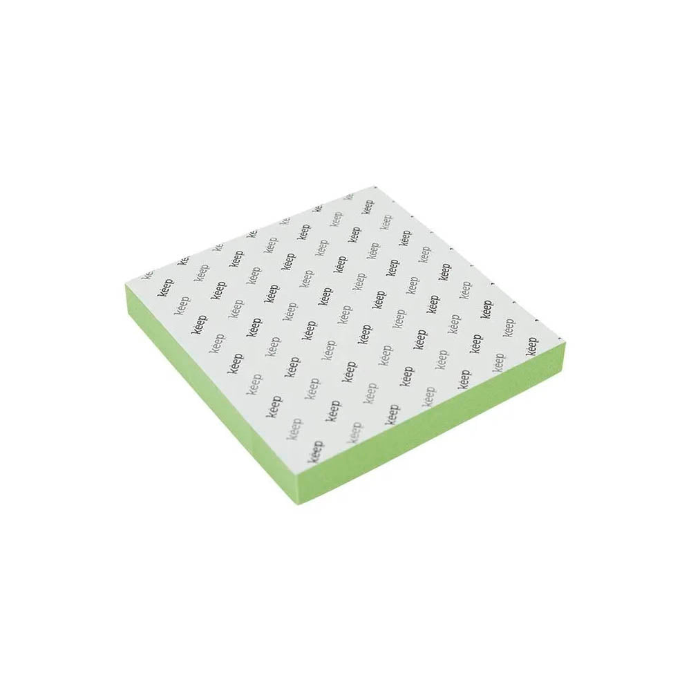 Bloco Adesivo 75x75mm Verde 100 Folhas Keep - EI020