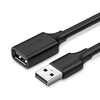 Cabo Extensor Usb 2.0 Macho / Femea Ugreen 2Mts Preto - US103