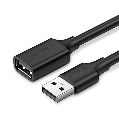 Cabo Extensor Usb 2.0 Macho / Femea Ugreen 2Mts Preto - US103