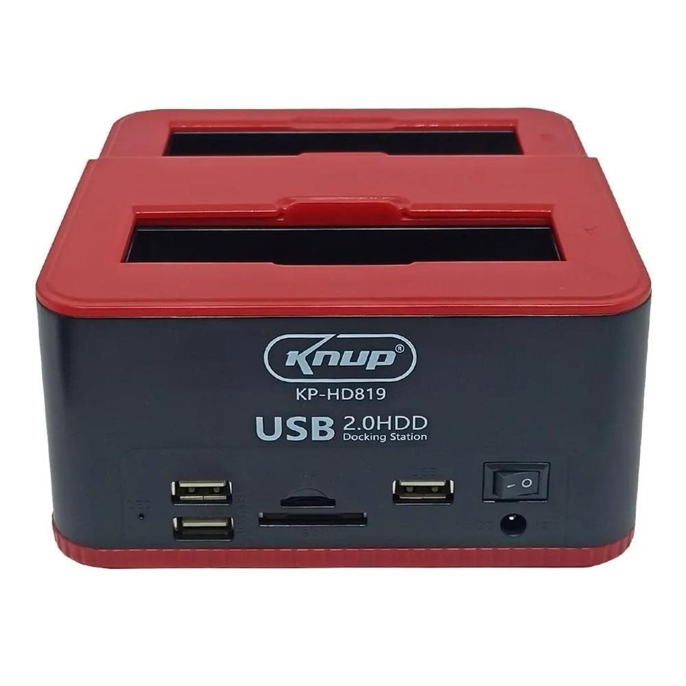 Dock Station Sata 3.5 E 2.5 Pols Hds SSDs, Leitor de Cartão, Pen Drives 3.0 Knup  - KP-HD819