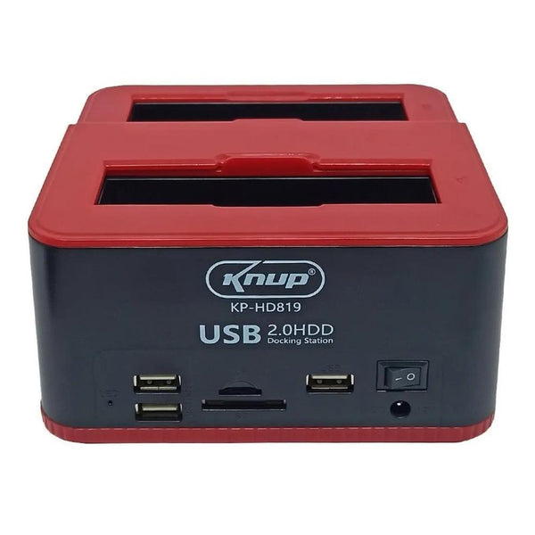 Dock Station Sata 3.5 E 2.5 Pols Hds SSDs, Leitor de Cartão, Pen Drives 3.0 Knup  - KP-HD819