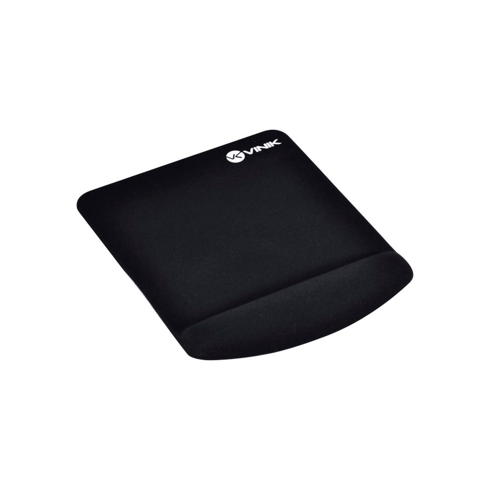 Mousepad Com Apoio De Pulso Quadrado Em Gel Vinik Preto - MPG-02P
