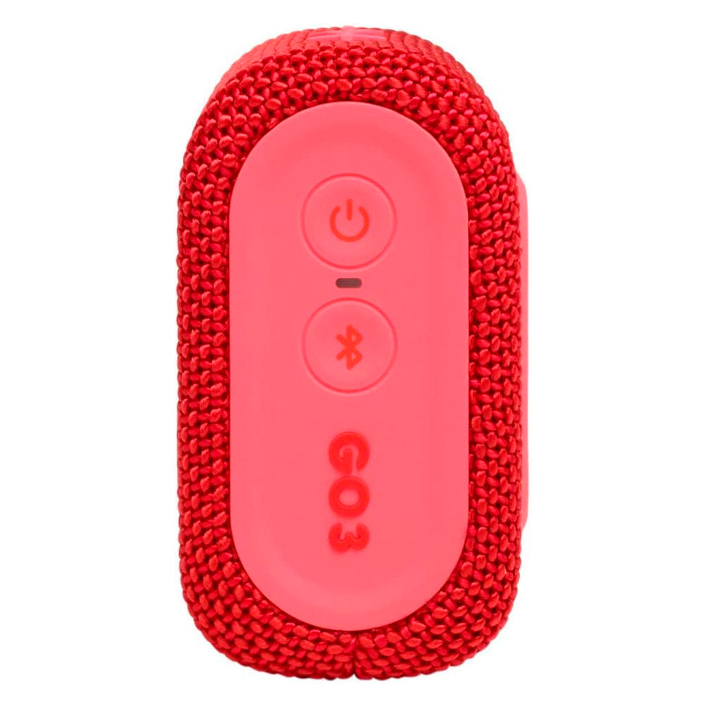 Caixa de Som Portátil Bluetooth JBL GO3 4.2W Vermelha