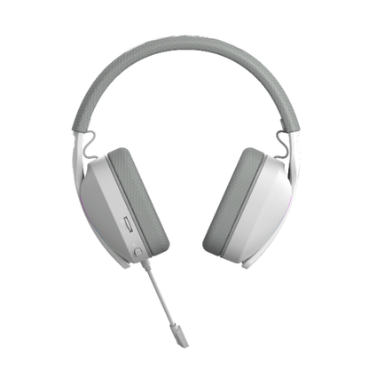 Headset Gamer PCYes Nowy White Ghost Usb Surround Rgb C/ Mic Destacável Branco - HGNW40WG
