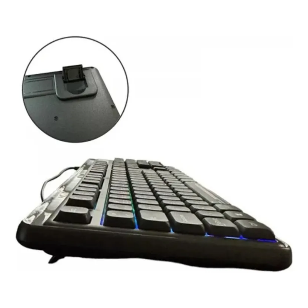 Teclado Gamer Multimídia Knup USB RGB - KP-TE130