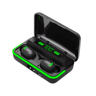 Fone De Ouvido Bluetooth aGold Preto C/ Estojo Carregador PowerBank - FN-B20
