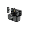 Kit C/ 2 Microfones Sem Fio Magnético Lapela Lightning aGold C/ Base de Carregamento e Redução de Ruído - MCF-28