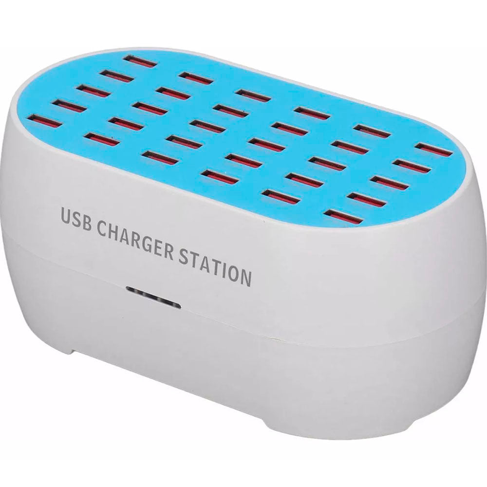 Estação de Carregamento USB C/ 30 Portas 50-60Hz 110-250v 5V 1A-2.4A Smart Charger - WLX-830