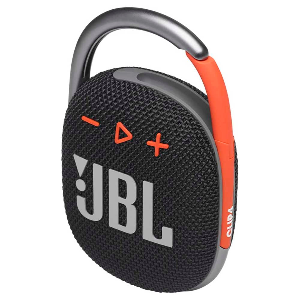 Caixa de Som Portátil Bluetooth JBL Clip 4 5W Preta e Laranja - JBLCLIP4BLKO