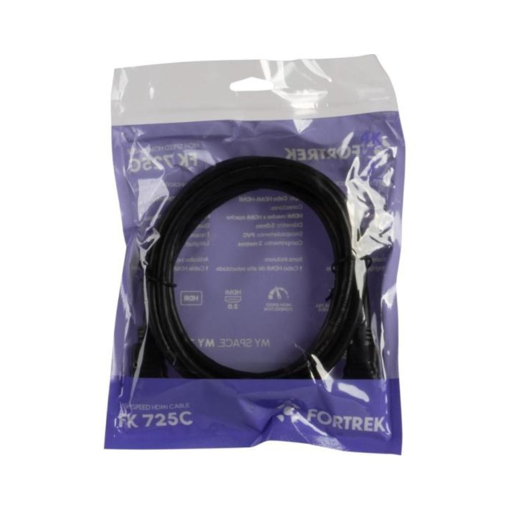 Cabo Hdmi 3mts 4k Fortrek HD203 - 70591