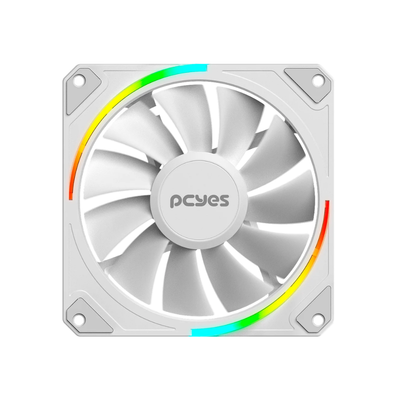Cooler Fan para Gabinete PCYes Sangue Frio 3 Led ARGB 120mm 03 Pinos Branco - ARGBSF3WGBR