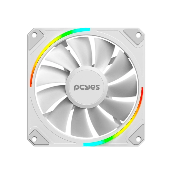 Cooler Fan para Gabinete PCYes Sangue Frio 3 Led ARGB 120mm 03 Pinos Branco - ARGBSF3WGBR
