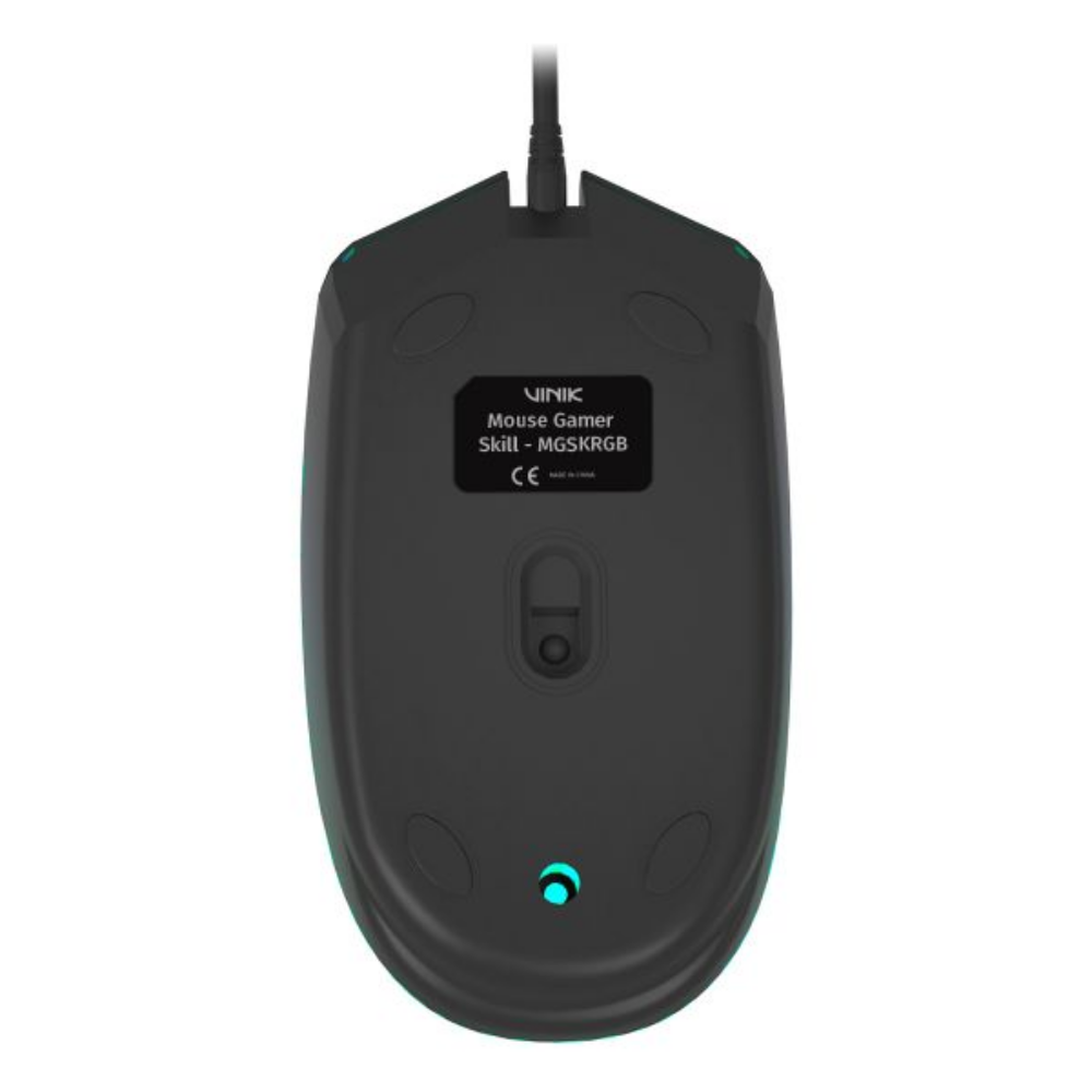 Mouse Gamer Usb Vinik Skill 1200 Dpi RGB 1.2m Preto - MGSKRGB