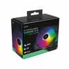 Kit 3x Cooler Fan Para Gabinete Vinik V.Ring 5.0 Full Blade Led Color Preto 120mm - FBLADEX3