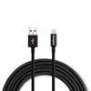 Cabo Usb Para Lightning (Iphone) 1,5mt Intelbras em Nylon Preto - 4830078