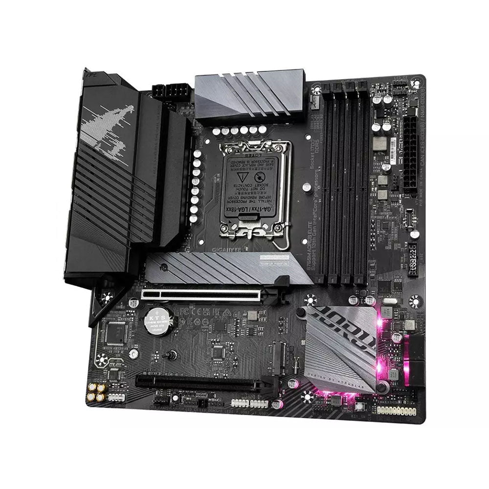 Placa Mae Gigabyte B760M Aorus Elite Lga 1700 Ddr5 2933mhz Hdmi M.2 DP Usb-C (12a e 13a Geração)