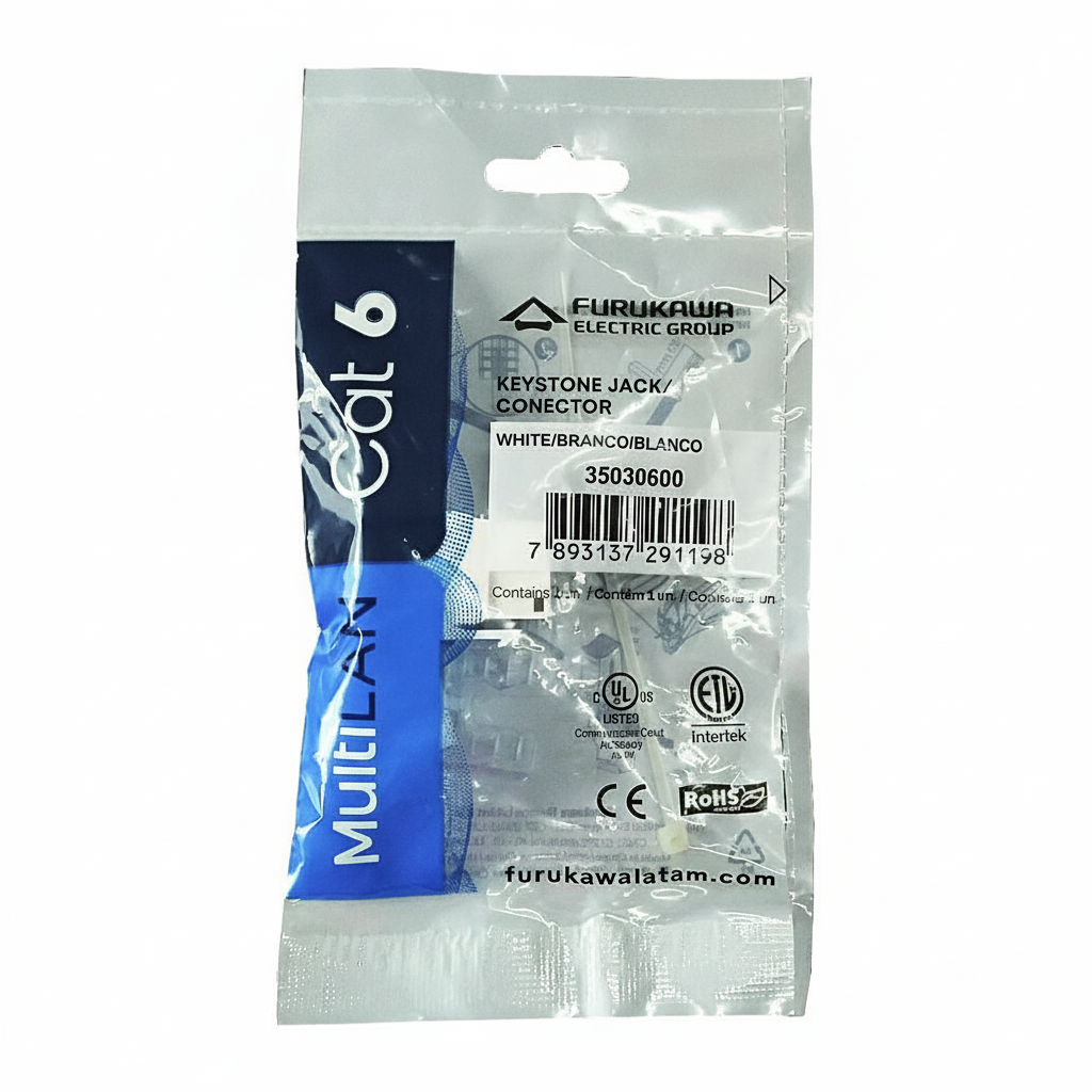 Conector Femea Keystone Rj45 Cat6 Multilan Furukawa