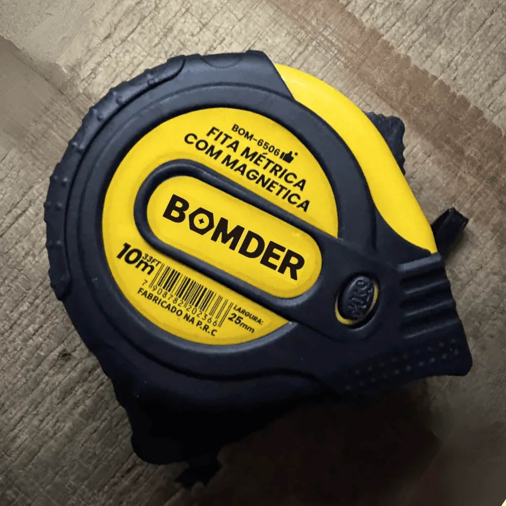 Trena com Fita de Aço 10m Bomvink - BOM-6506