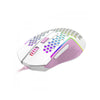 Mouse Gamer Redragon Reaping Elite 32000dpi 6 Botões RGB Branco e Rosa - M987WP-P