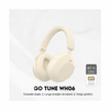 Headset Sem Fio Bluetooth + P3 Fantech GO Tune Bege - WH06