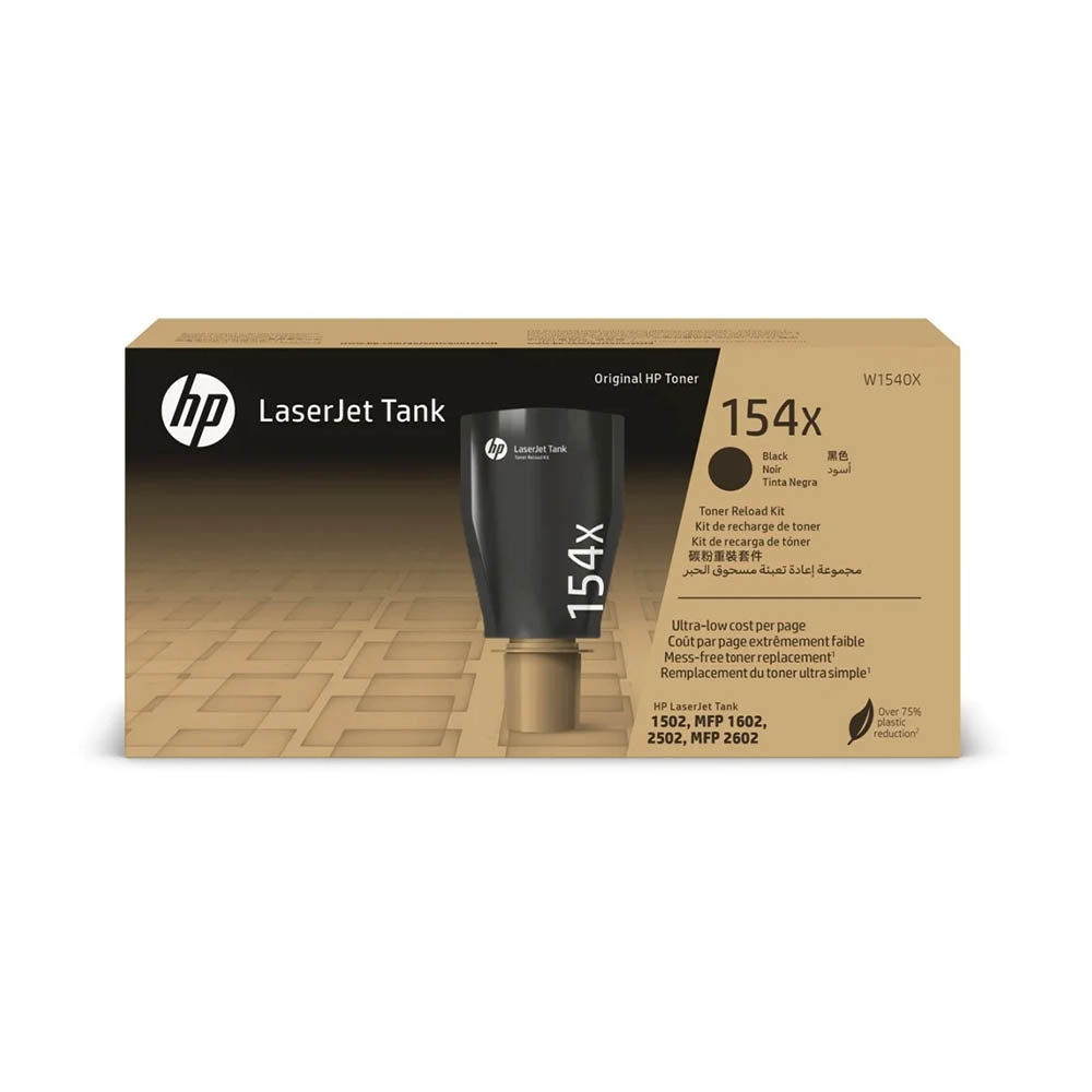 Kit de Recarga de Toner HP 154A Laserjet Tank Preto - W1540X P/ 1502 1602 2502 2602