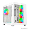 Gabinete Gamer C3Tech Aquarius Mid Tower Com frente e lateral em Vidro Temperado S/ Fonte Branco - MT-G910WH