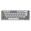 Teclado Gamer Mecanico PCYes Mecka White Ghost 65% Switch Blue Led Rainbow - TPMKWGBL