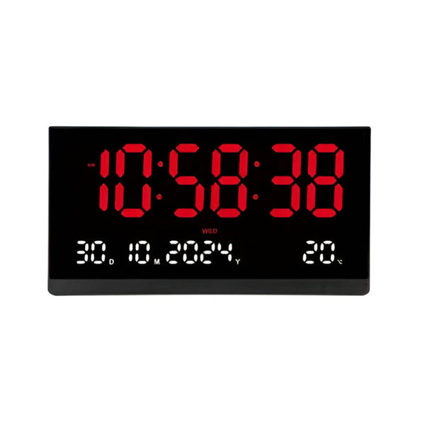Relogio De Parede 48cm Led Digital Hora Calendário Temperatura Oasis - OIH-6210