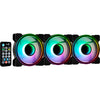 Kit 3x Cooler Fan Para Gabinete Aerocool Mirage 12 Pro FRGB 120mm + Controladora - 73848