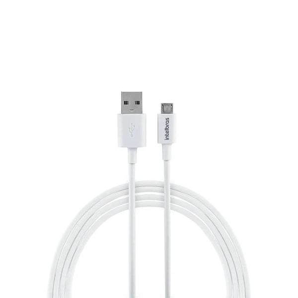 Cabo Usb-A Macho P/ Micho Usb Macho 1,2mt Intelbras em Pvc Branco 12PB - 4830063