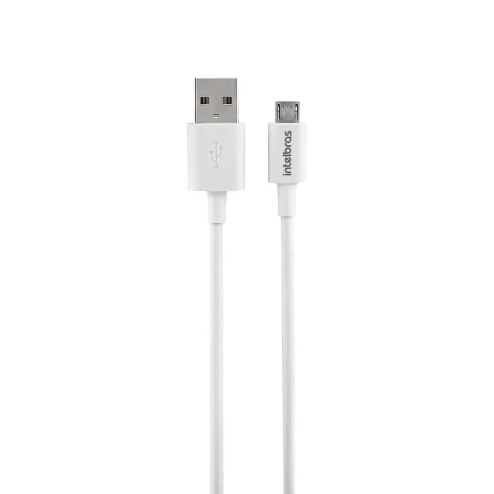 Cabo Usb-A Macho P/ Micho Usb Macho 1,2mt Intelbras em Pvc Branco 12PB - 4830063