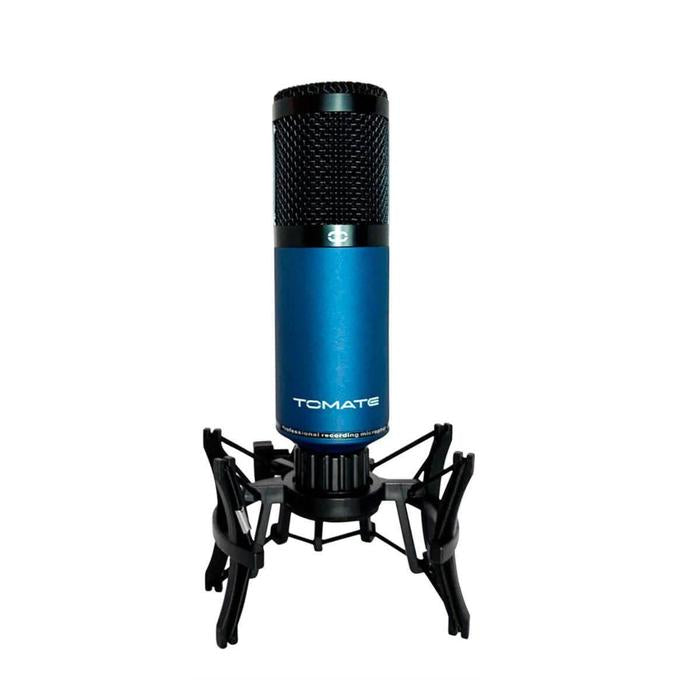 Microfone Condensador de Estudio Profissional Tomate Entrada Canon XLR - Padrão Polar Unidirecional - MT-1048V