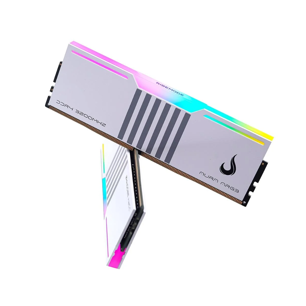 Memoria para Desktop Gamer DDR4 8gb 3200mhz 1.35V ARGB Rise Mode Aura Branco - RM-D4AW-8G-3200ARGB