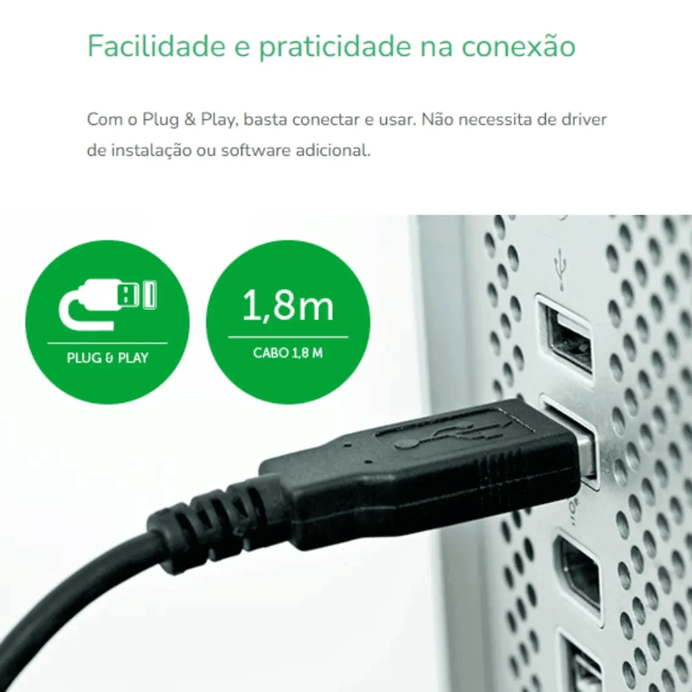 Teclado Com Fio Intelbras USB TCI10 Preto - 4293100