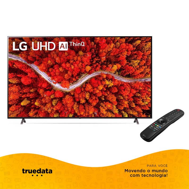 Smart TV Led LG 55" UHD IPS Wi-fi Bluetooth USB HDMI Thinq AI Alexa Integrada - 55UP751C0SF.BWZ
