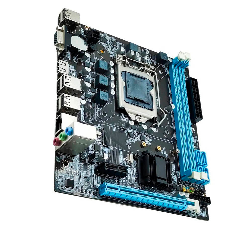 Placa Mae Bluecase Matx Bmbh61-G2HG Ddr3 16gb Vga Hdmi 10/100/1000 Nvme Socket Intel Lga 1155