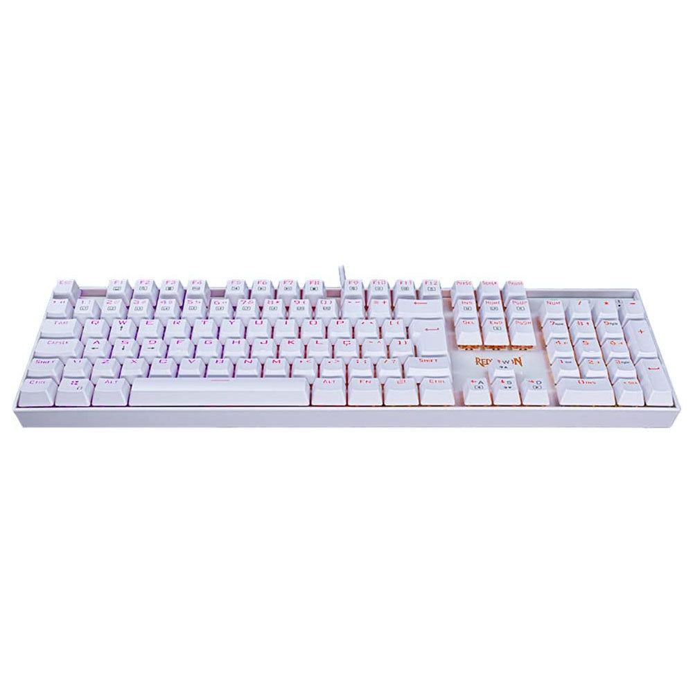 Teclado Gamer Mecânico Redragon Mitra RGB Branco - K551W-RGB (PT-BROWN)