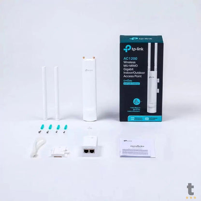 Access Point Externo Wi-fi Dual Band 2.4 / 5.0 Ghz Tp-Link Ac1200 Gigabit - Eap225-Outdoor Truedata