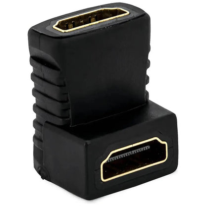 Adaptador Conector Hdmi Fêmea / Hdmi Fêmea em L 90 Graus - LE-5553 Truedata