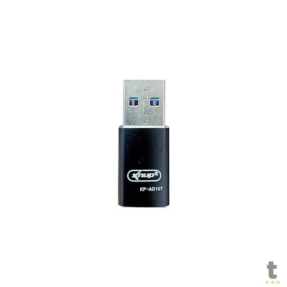 Adaptador Conector Usb Macho Para USB Tipo C Knup - KP-AD107 Truedata