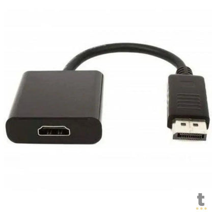 Adaptador Conversor Displayport Macho Para Hdmi Fêmea Preto Truedata
