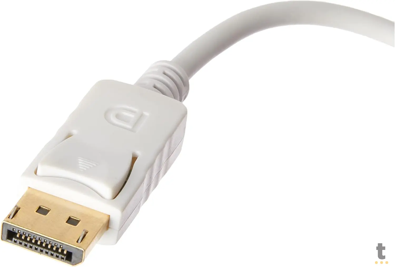 Adaptador Conversor Displayport Macho Para Vga Fêmea Tomate Mtv-601 Branco Truedata