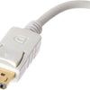 Adaptador Conversor Displayport Macho Para Vga Fêmea Tomate Mtv-601 Branco Truedata