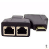 Adaptador Conversor Extensor Hdmi Via Rede Rj45 Cat5 Cat6 3D Full Hd Truedata