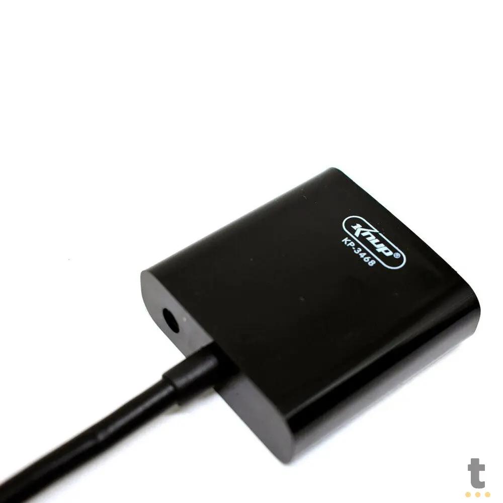 Adaptador Conversor Hdmi Macho Para Vga Fêmea Knup - KP-3468 Truedata