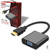 Adaptador Conversor Hdmi Macho Para Vga Femea Tomate - MTV-605 Truedata