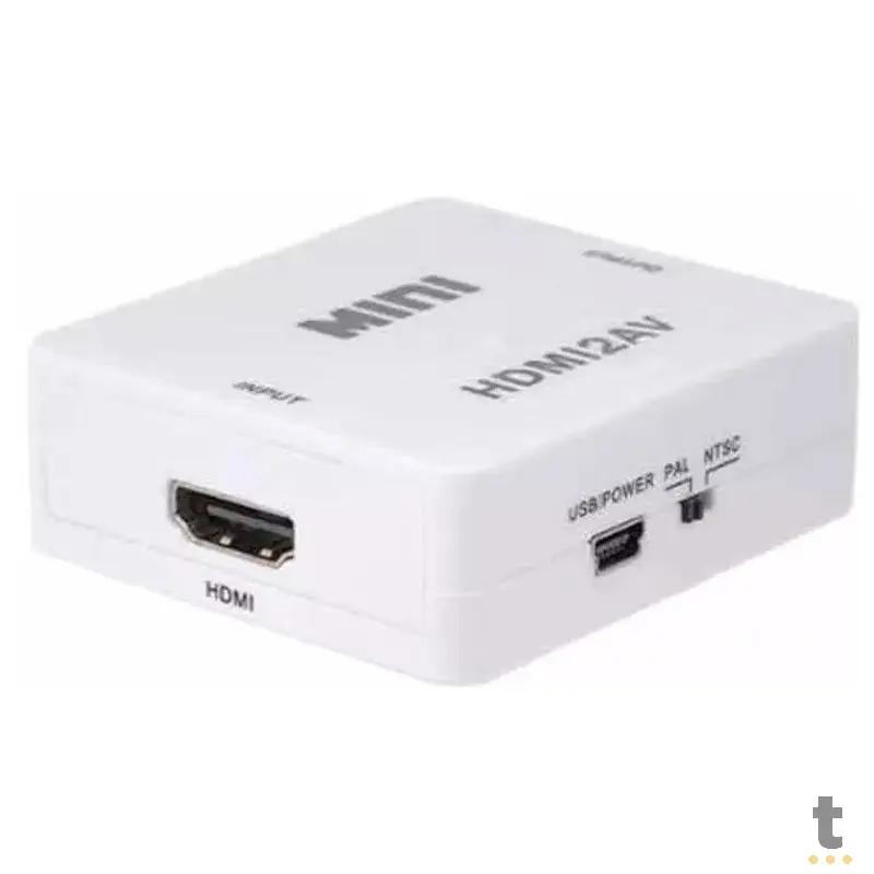 Adaptador Conversor Hdmi Para Av (Rca) - Hdmi2av Truedata