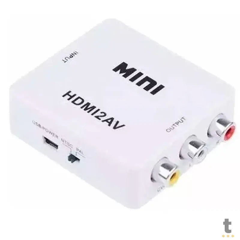 Adaptador Conversor Hdmi Para Av (Rca) - Hdmi2av Truedata